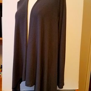 Robin K  Open Front Loose Fit Grey Cardigan Medium Size